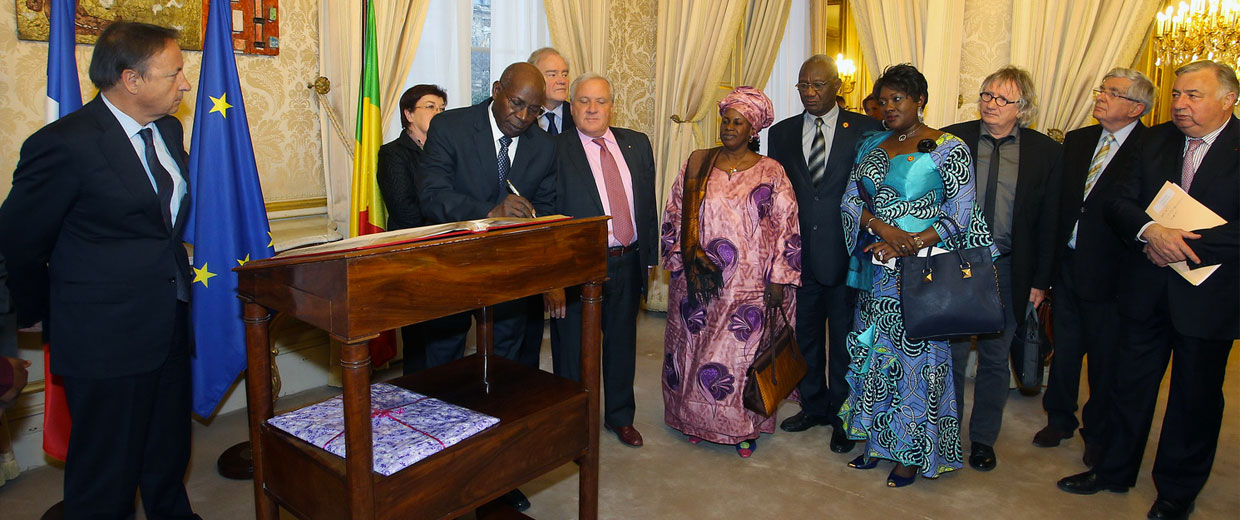 Younoussi Touré reçu au Sénat