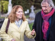 Au cimetière de Versailles avec Cathy Biass-Morin © G. Bodin