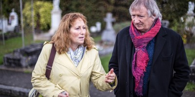 Au cimetière de Versailles avec Cathy Biass-Morin © G. Bodin